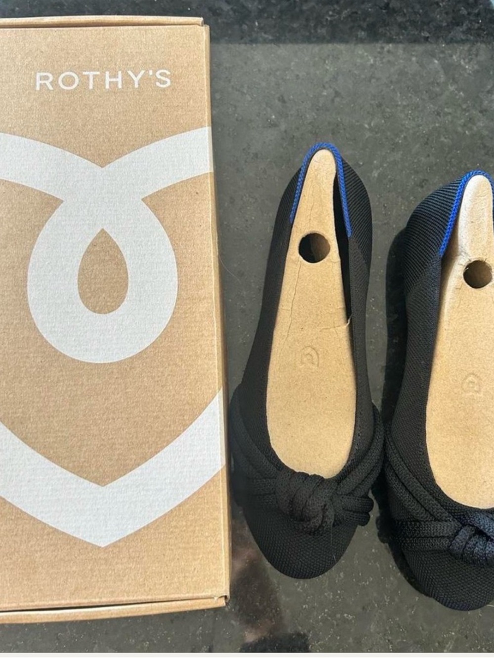 Rothy's Black Knot Ballet Flats